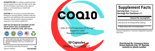 CoQ10 (Ubiquinone) – Cellular Energy & Vascular Support