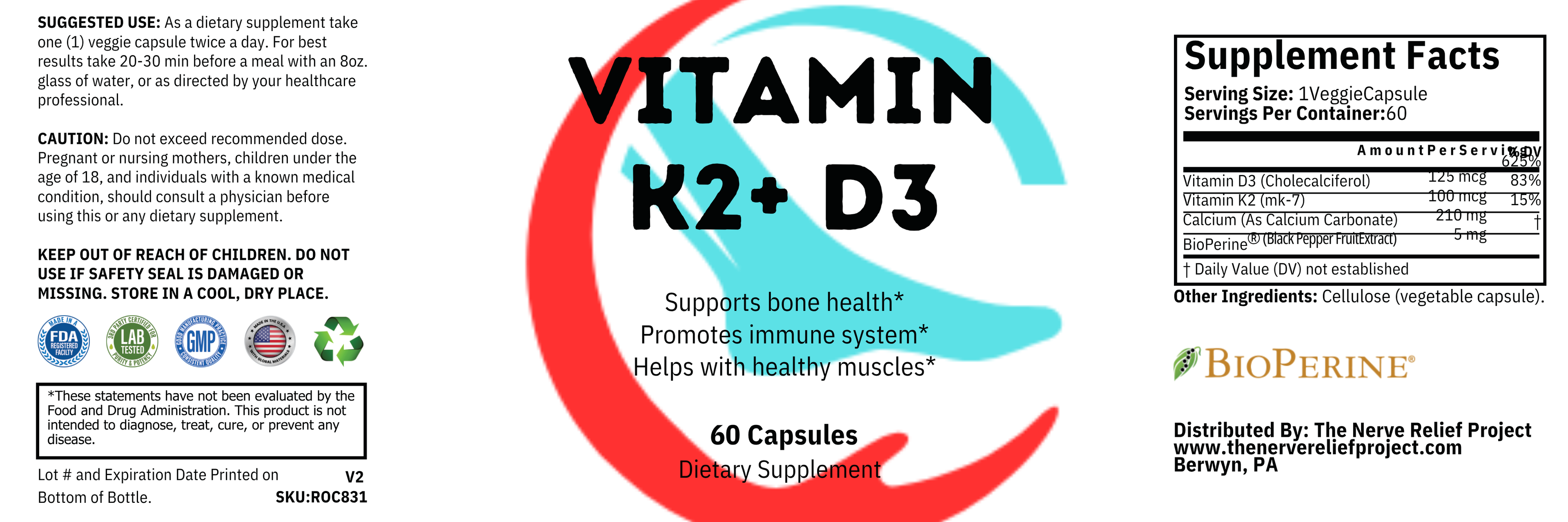 Vitamin K2 + D3
